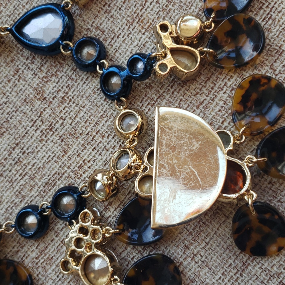 J.crew paillette Tortoise Brulee Necklace - Picture 11 of 12